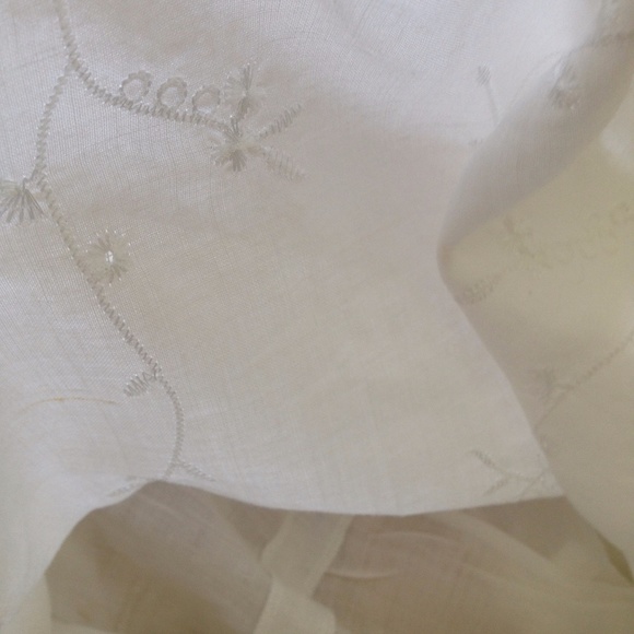 White Egyptian Cotton Spaghetti Strap Top - Picture 12 of 12